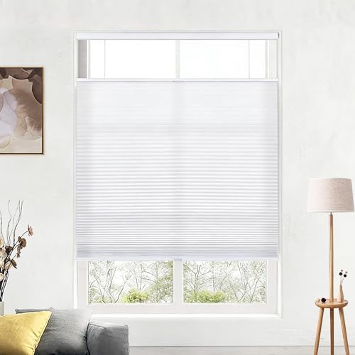 Blinds Cordless Top Down Bottom Up Blackout Cellular Shade f - White