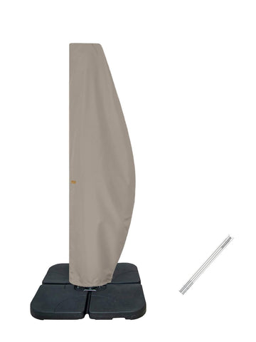 Patio for 12FT to 14FT Offset Umbrella, Water Resistant, Curved Cantilever and Straight Pole Parasol Outdoor