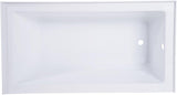 VTAP543022R Aqua Eden Alcove Tub, White