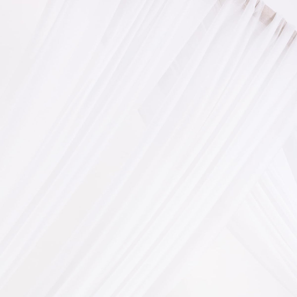 White Wedding Arch Draping Fabric 2 Panels 29" x 20Ft Sheer Wedding Arch Backdrop Drapes Outdoor Curtains for