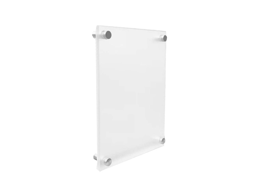 11x14 Wall Mount Acrylic Picture Frame Double Panel Floating Frameless Acrylic Photo Frame Certificate Document Frame