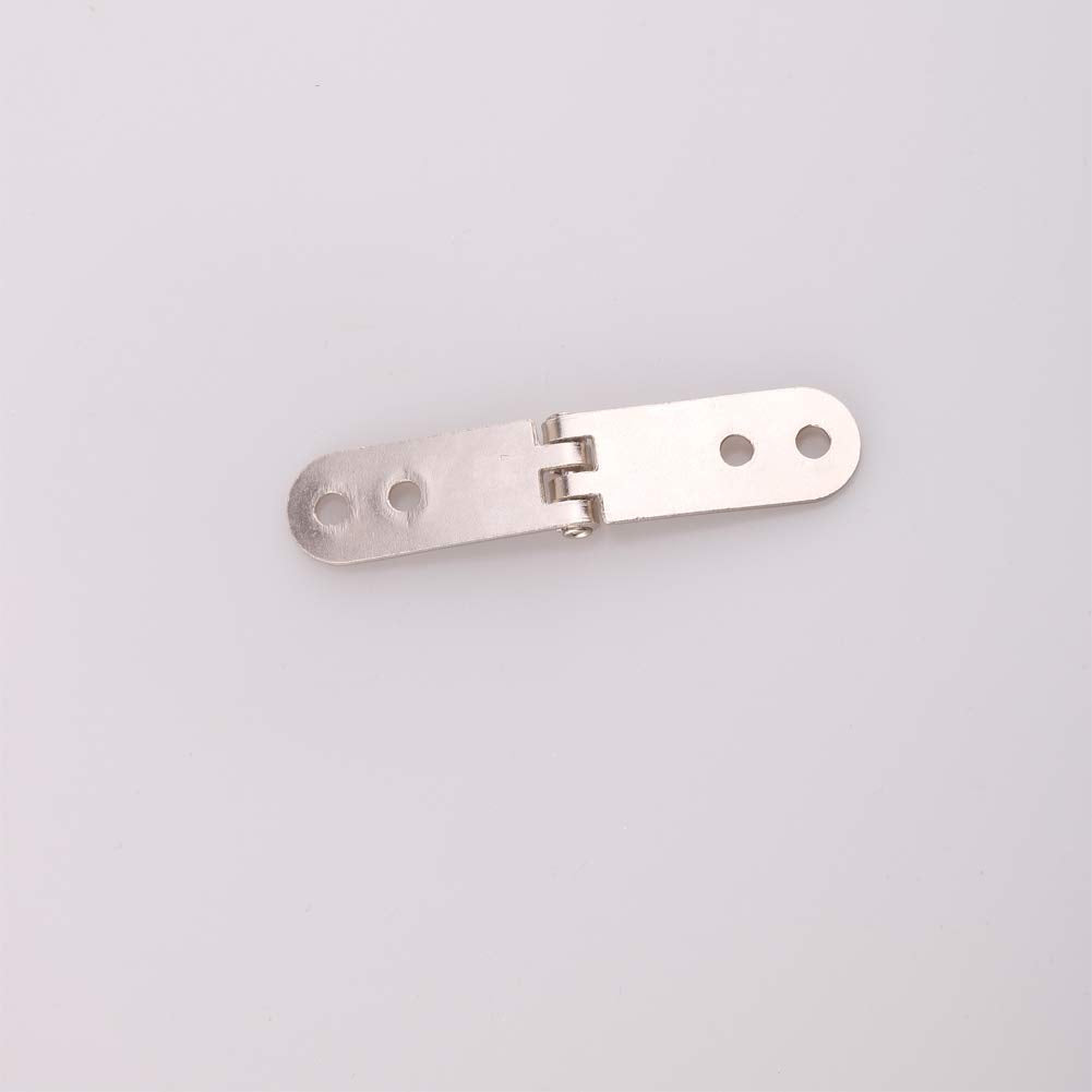 8 Pieces 180 Degree Folding Flush Hatch Hinges, Sewing Machine Tray Table Hinge Table Hinge for Multiple Folding