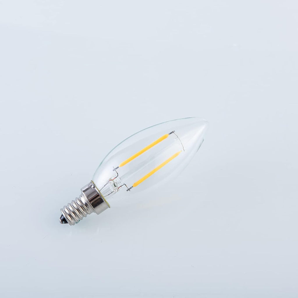 E12 Candelabra Bulb 25 Watt Equivalent E12 LED Bulb 2700K 12 Pack