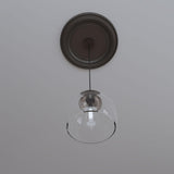 19"OD x 3 1/2"ID x 1 1/2"P Traditional Thermoformed PVC Ceiling Medallion (Fits Canopies up to 11 1/2"), Metallic