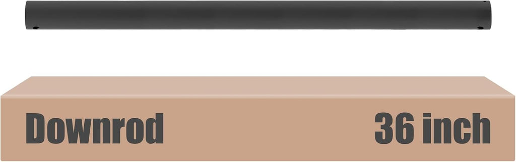 Black 36 inch ceiling fan downrod