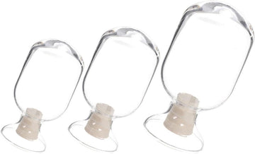 Glass Match Holder Jars with Lid Design Matchstick Storage Bottles Multiple Uses to Keep Matches Dry - Set of 3