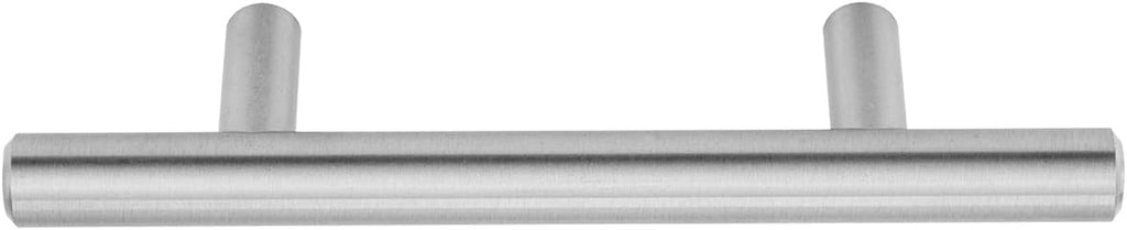 Euro Bar Cabinet Handles, Drawer Pulls, Kitchen Cabinet Hardware, 5.38-inch Length, 3-inch Hole Center, 1/2-inch