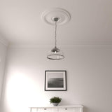Diane Ceiling Medallion, 24"OD x 3 5/8"ID x 1 1/4"P (Fits Canopies up to 6 1/4"), Factory Primed