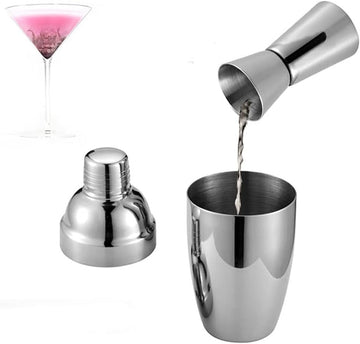 Bartender Kit with Stand Bar Set Cocktail Shaker for Drink Mixing - Tools Best for Beginners