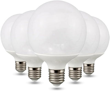 Indoor Lighting 5pcs/lot LED Bulb E27 Screw 10W/15W/18W G80/G95/G120mm Bulb High Brightness Light Source Mirror Front