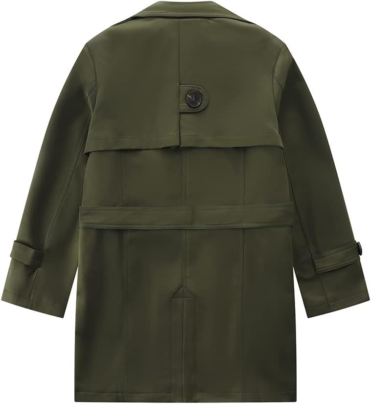 Big Boys Classic Peacoats Dress Coats Children Fall Toggle Trench Jackets