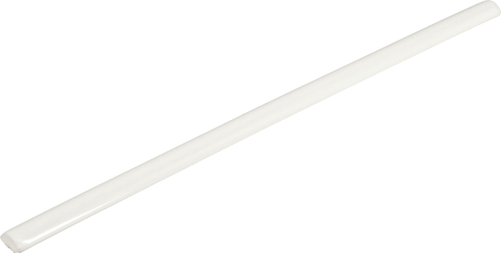 1/2" x 12" Ceramic Jolly Trim in Glossy Elegant White (4 PCS Per Set)