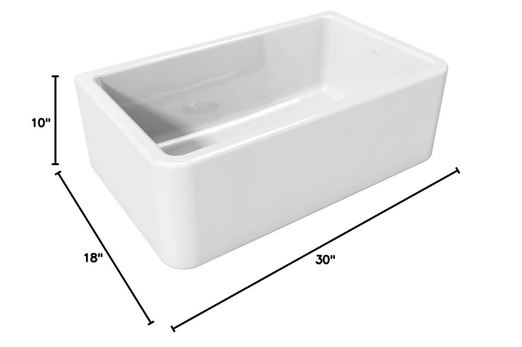 Reversible FIRECLAY Farmhouse Sink