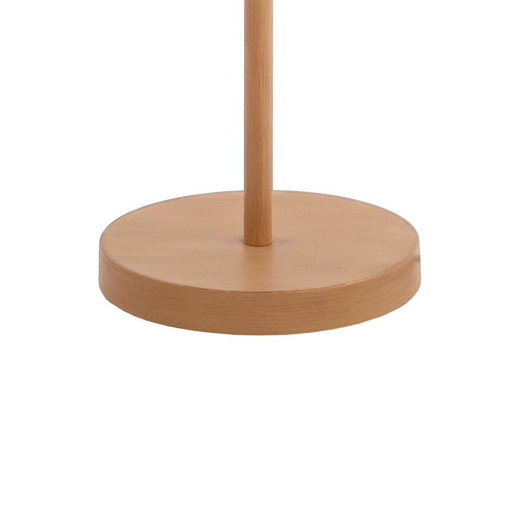 Nando 2-Light Coastal Rattan Floor Lamp 61", Brown Wood Finish