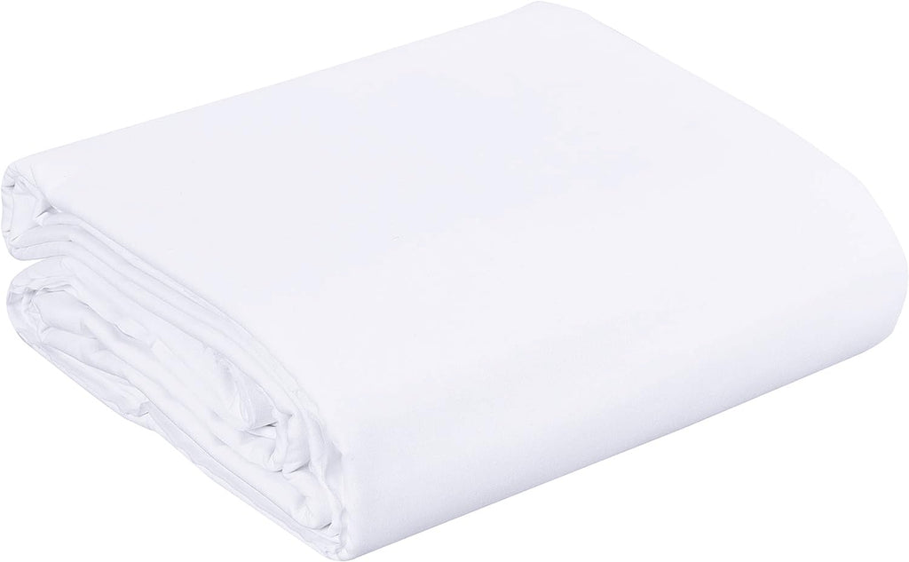 5 Yard Long, 100% Cotton Muslin Fabric 48" Inch Wide, White Bleached Medium Weight Fabric Linen Textile for Backing