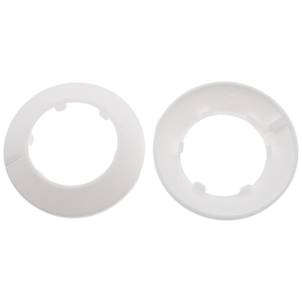 3" Water Pipe Flange Cover 4 Pcs Snap Type Round Escutcheon Plate Cover for Water Pipe Faucet Collar Decoration