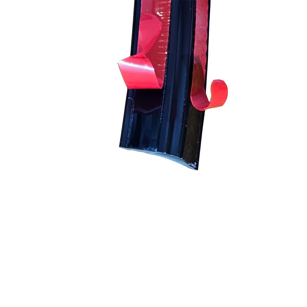 Corner Molding Trim, Peel and Stick Flexible Moulding for Baseboard Floor and More, 10ft Black