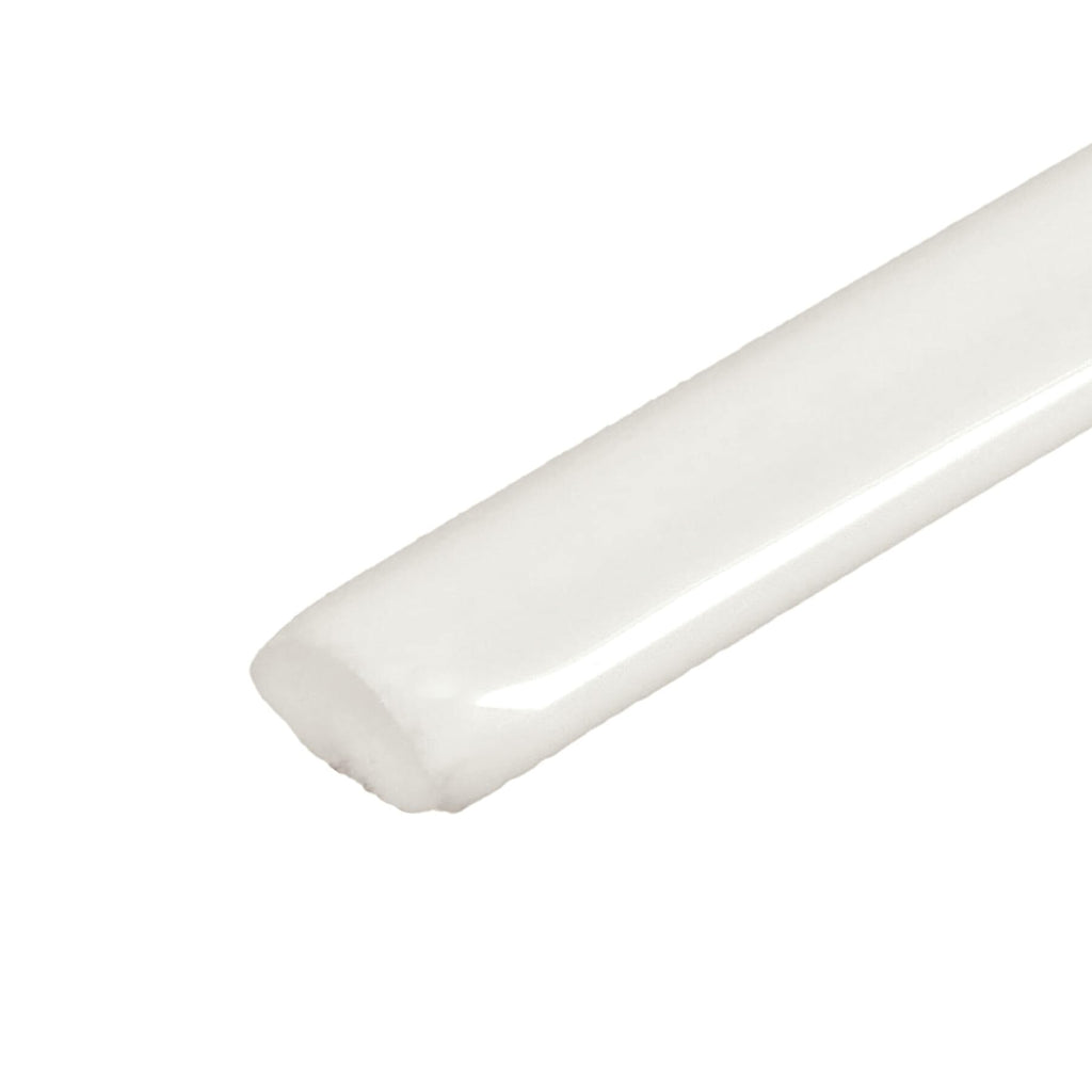 1/2" x 12" Ceramic Jolly Trim in Glossy Elegant White (4 PCS Per Set)