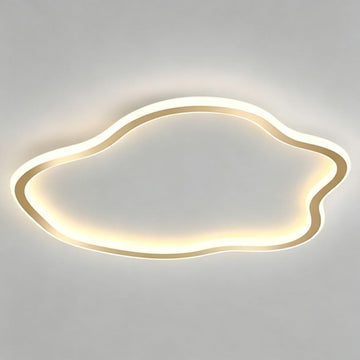 Minimalist Bedroom Cloud Flush Mount Ceiling Light, Modern White Bedroom Lamp, Creative Acrylic Ceiling Light Fixture