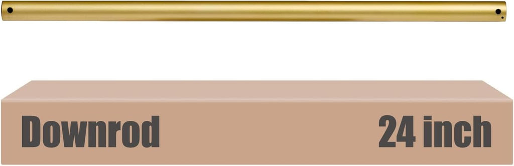 Gold 24 inch ceiling fan downrod