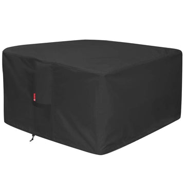Fire Pit Cover Square 44"Lx44"Wx24"H, Waterproof 600D Polyester