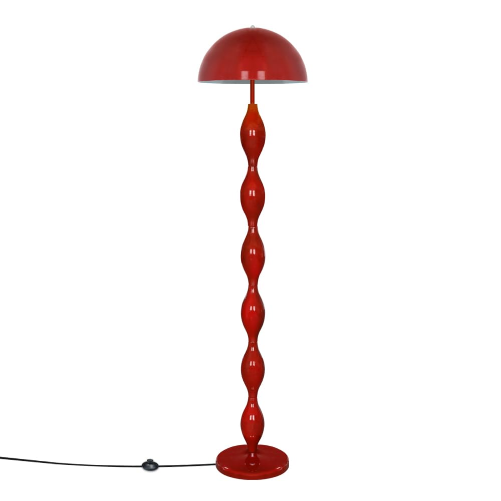 Red Mushroom Floor Lamps, Unique Standing Light