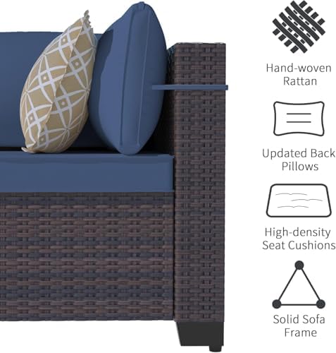 11-Piece Outdoor Patio Furniture Set - Swivel for Patio, Garden & Porch