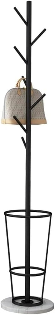 Stand Coat Rack Modern Creative Independent Single-bar Coat Rack Floor-Standing Marble Base Living Room Bedroom