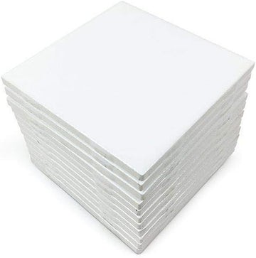 White 4x4 Glossy Finish Ceramic Subway Tile for Shower Walls Backsplash Made in USA (12.5SF Full Box 100 Pieces)