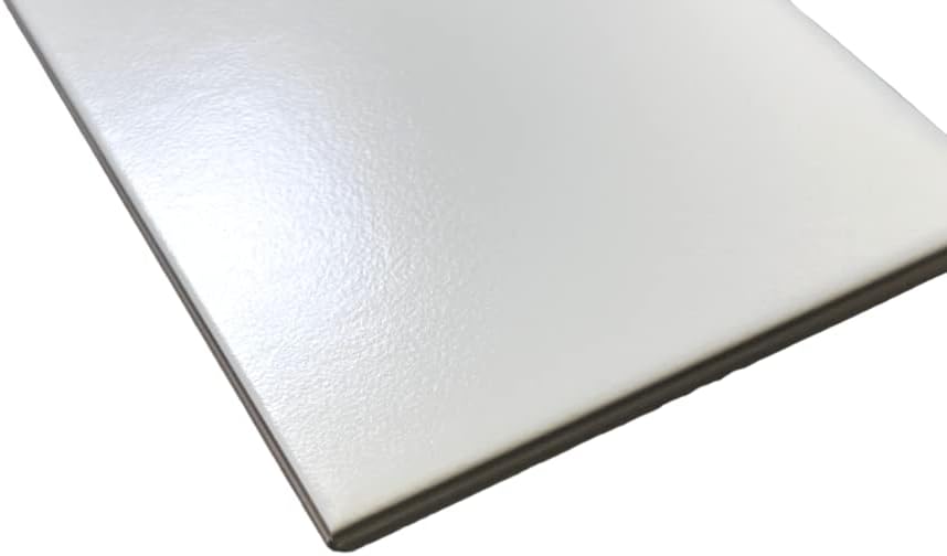 White 4x10 Ceramic Subway Wall Tile (Exact Size 4-1/4 x 10) Backsplash Matte Finish Shower, Accent Decor, Fireplace