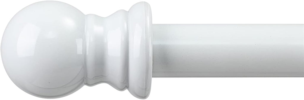 Decorative Curtain Rods for Windows - 1 Inch Heavy Duty Basic Curtain Rods,Adjustable Drapery Pole