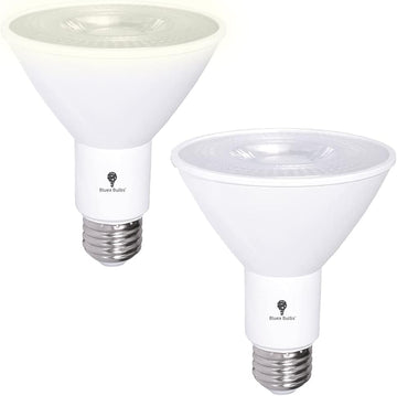 2 Pack PAR30 LED Flood Dusk to Dawn Light Bulbs Outdoor Photocell Sensor 12W 100 Watt Equivalent 1200 Lumens