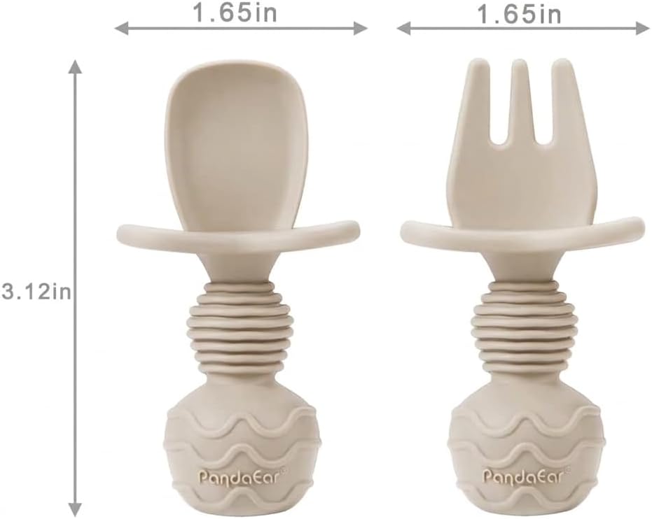 Silicone Baby Feeding Set with Divided Suction Plate
