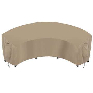 Waterproof Curved Outdoor Sectional Cover