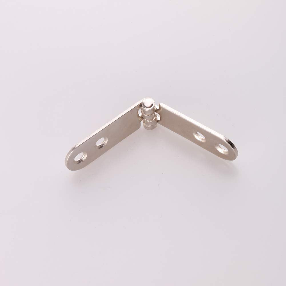 8 Pieces 180 Degree Folding Flush Hatch Hinges, Sewing Machine Tray Table Hinge Table Hinge for Multiple Folding