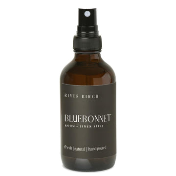 Birch Bluebonnet Scented Linen and Room Spray | Home Fragrance | 4 oz Glass Amber Bottle | Luxury Signature Scent
