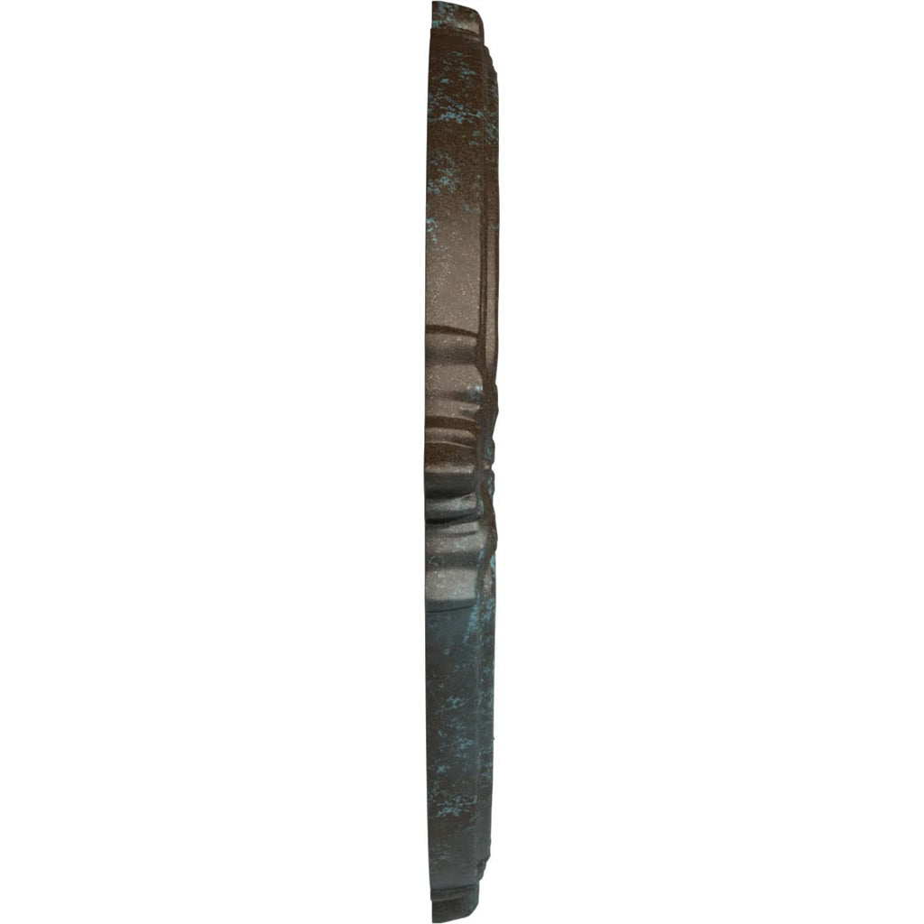 Attica Ceiling Medallion (Fits Canopies up to 3 1/2"), Hand-Painted Bronze Blue Patina