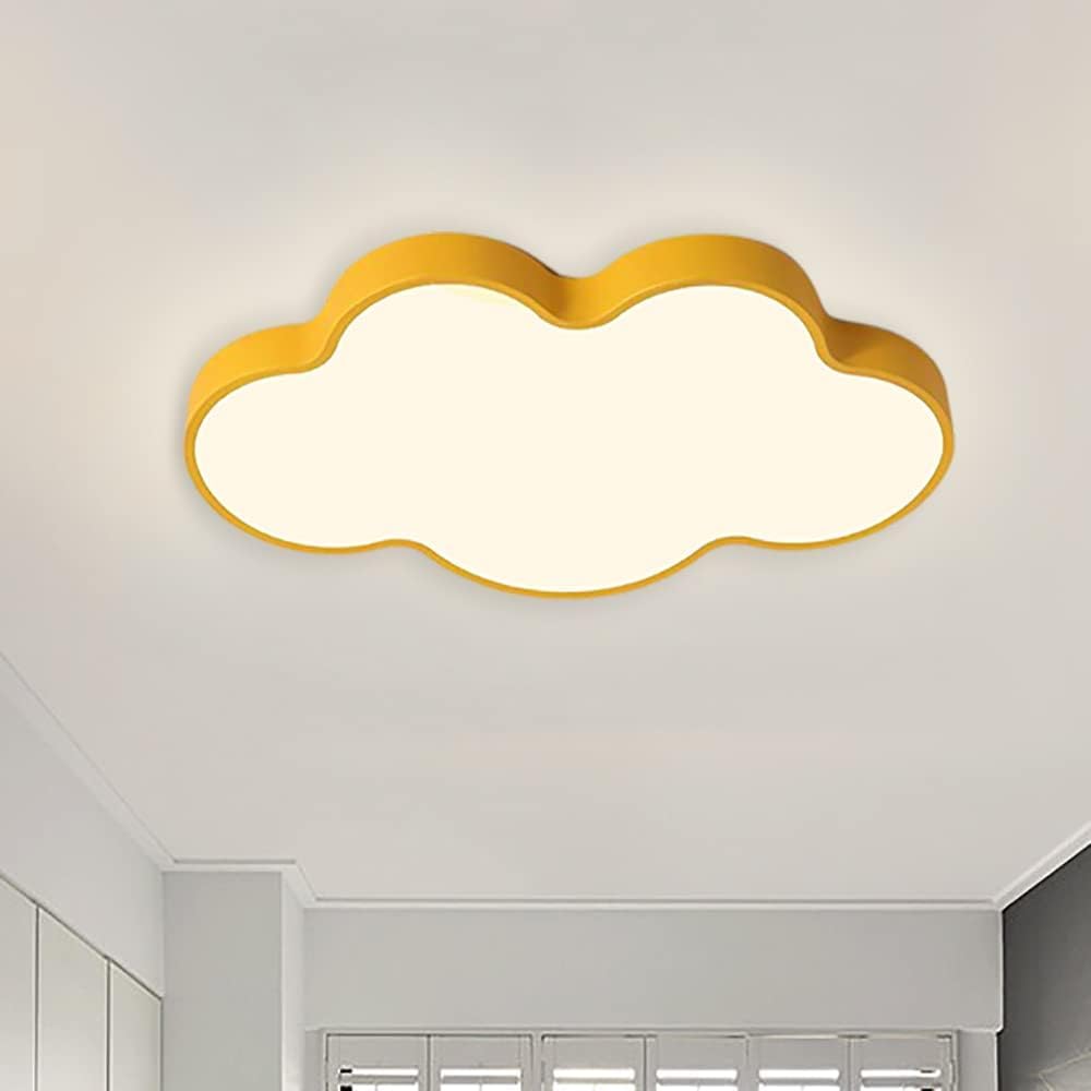 Cloud LED Flush Mount Ceiling Light, 29W Dimmable Kids Room Lamp, 18.98"