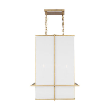 4-Light Dimmable Lantern Square / Rectangle Chandelier