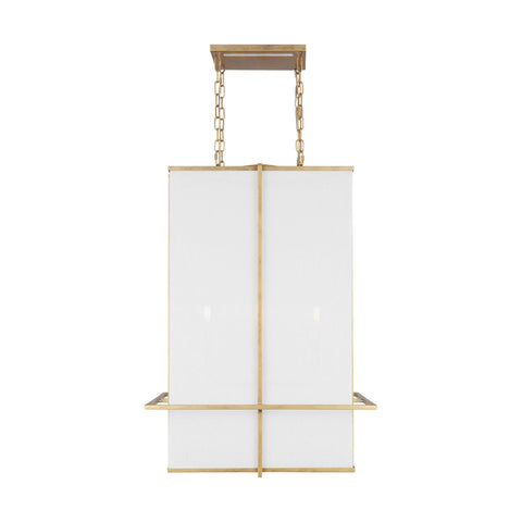 4-Light Dimmable Lantern Square / Rectangle Chandelier
