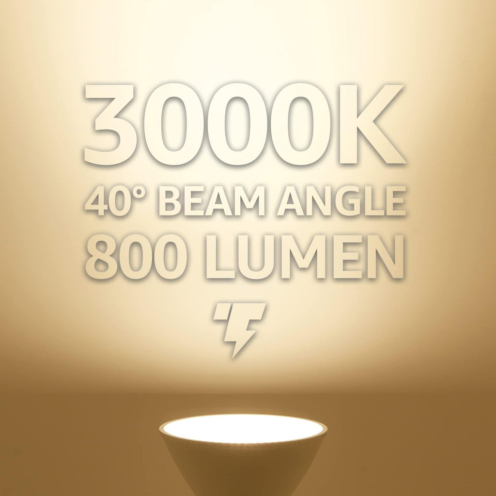 PAR30 Short Neck LED Flood Light Bulb, CRI90+, 3000K
