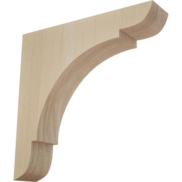 Medium Olympic Wood Wood Brackets, 1 3/4"W x 8"D x 8"H , Rubberwood