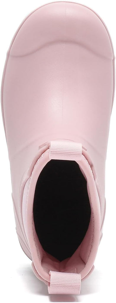 Kids Deck Boots,Waterproof Ankle Rain Boots for Boys and Girls Rubber Boots