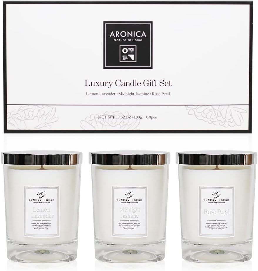 Secret Santa Gifts for Coworker, Luxury Scripture Candles for Women Sets, Bride Candle Gift Set, Get Well Candle Set - Set of 3