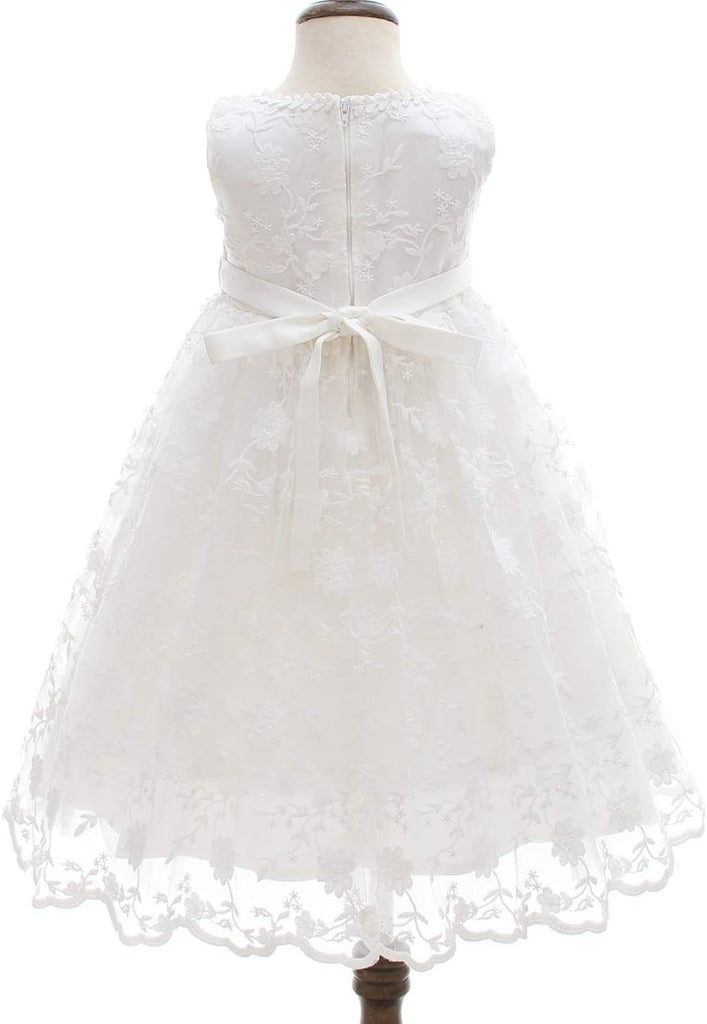 Baby Girls Lace Christening Baptism Gowns Dresses with Bonnet