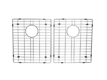 50/50 Double Bowl Kitchen Sink Bottom Two, Stainless Steel, 16" x 15.5"