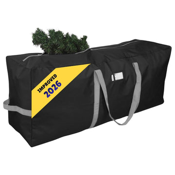 Heavy Duty Christmas Tree Storage Bag, Fits Up to 9 Ft. Tall Disassembled Trees, 25" H X 20" W X 65" L, Durable 600D