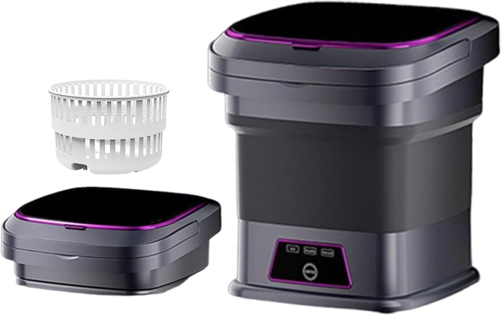 Mini Portable Washing Machine 16L, Foldable Mini Washer with Spin Dryer Basket, 3 Wash Modes for Small Loads (Baby