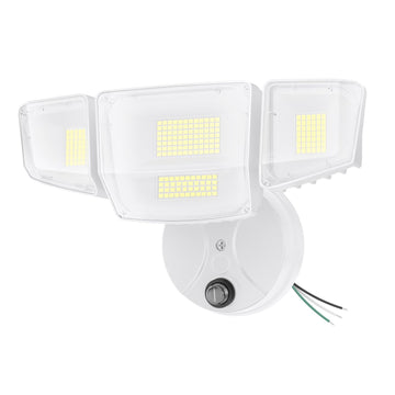 Dusk to Dawn Outdoor Lighting, 90W Flood Lights Outdoor, IP66 Waterproof White LED Security Light with