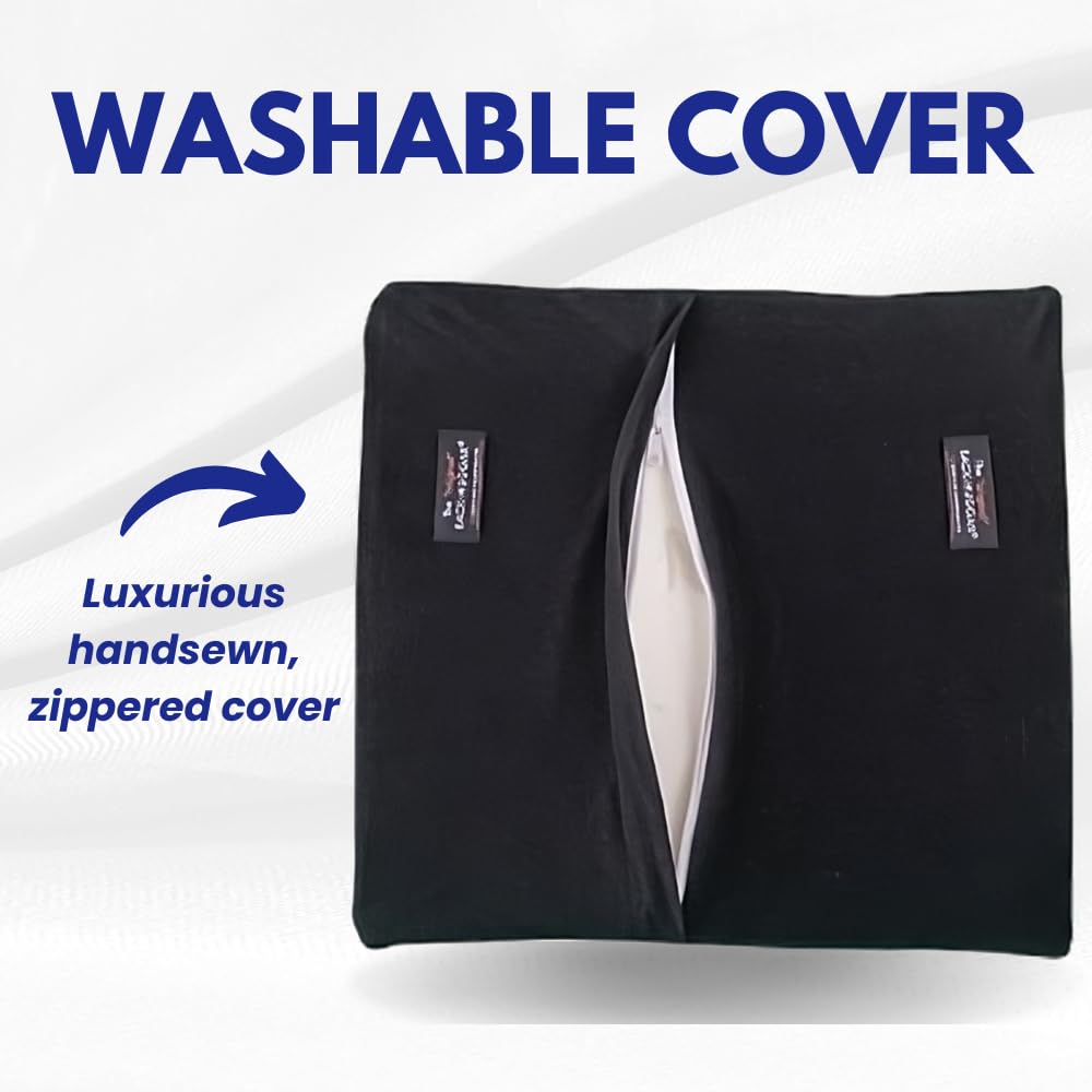 Back-Huggar - Traditonal/Regular Style - The Original Lumbar Cushion - Black
